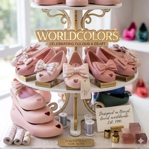 SAPATILHA CONFETI KIDS NUDE WORLDCOLORS 068033 (AVARIA)