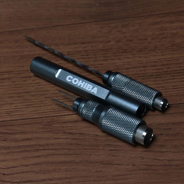 Furador Destravador de Charutos Broca Cohiba - Prata