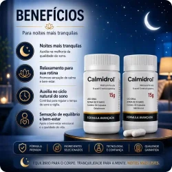 Calmidrol - Reconquiste a paz que a rotina agitada te tirou. - Kit com 2 frascos