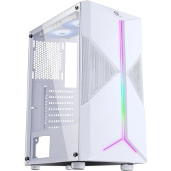 Gabinete Gamer Fortrek HOLT MID Tower RGB Acrilico ATX Branco - HOLTBR