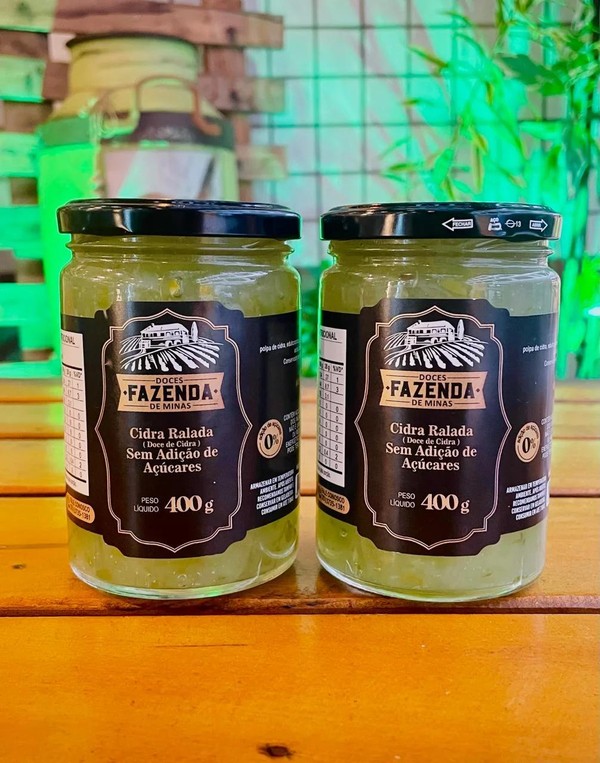Cidra Ralada Zero Adição de Açúcar Fazenda de Minas 400 g