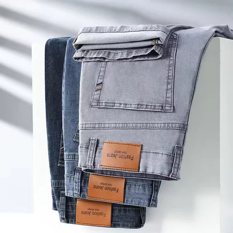 [Leve 3, Pague Só 2] Kit com 3 Calças Masculinas Alveric Jeans com Tecnologia Térmico e Tecido de Algodão Egípcio + BRINDES: Cinto, Carteira e Relógio