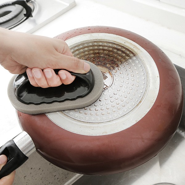 Emeril mágico esponja escova limpar borracha limpador de cozinha banho ferrugem forte descontaminação ferramentas limpeza com alça ferramentas domésticas