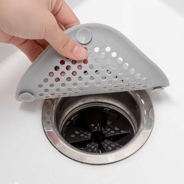 Adesivo de drenagem de chão de silicone quadrado, filtro de cabelo de esgoto de banheiro, capa de drenagem de chão de banheiro doméstico