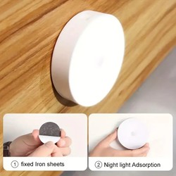 Sensor de Movimento Luz Noturna Sem Fio, Lâmpada Detector LED, Quarto, Escada, Armário, Decoração do quarto, 1Pc