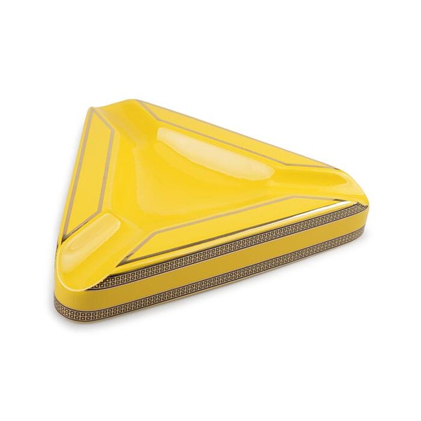 Cinzeiro de Ceramica para 3 Charutos Motier - Amarelo