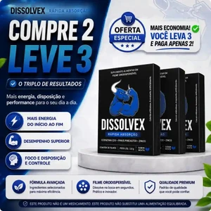 Dissolvex - Promoção 3 Caixas + Frete Grátis