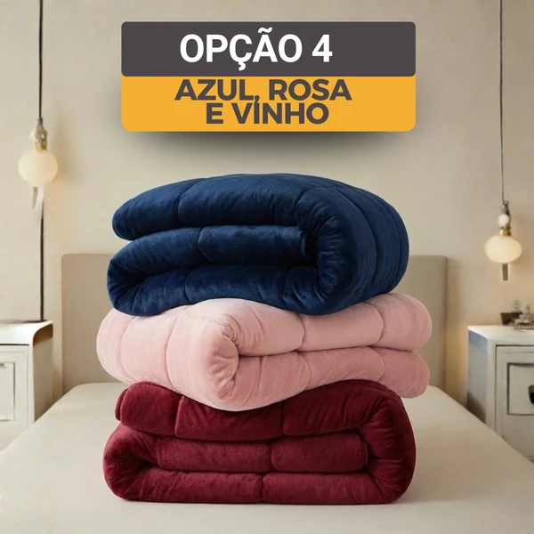 [COMPRE 1, LEVE 3] Edredom Premium Algodão Turco - Conforto de Hotel 5 Estrelas