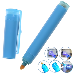 Kit com 3 Canetas P/ Identificar Notas Dinheiro Com Luz Uv