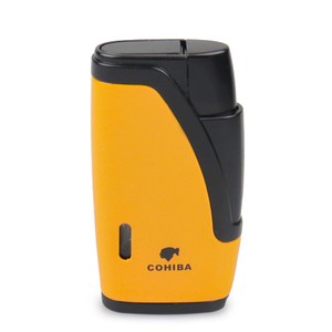 Isqueiro Maçarico Cohiba 693 - Amarelo (2 Chamas)