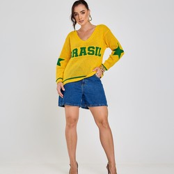 Blusa Tricot Brasil Cozy