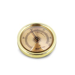 Higrômetro Analógico Meglio (45mm) - Dourado Mod. 02