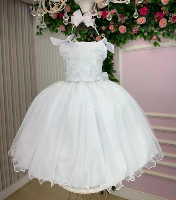 Vestido Elegância - Branco  