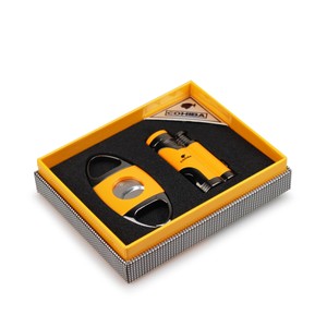 Kit Cohiba Anniversary - Cortador Metal e Isqueiro (2 chamas)