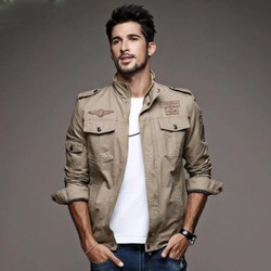 Jaqueta Militar Masculina Plus Size M-6XL - Algodão e Poliéster