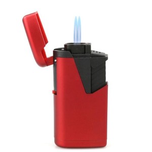 Isqueiro Maçarico Twin Jet Zengaz - Vermelho (2 Chamas)