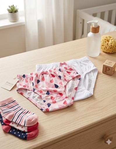 KIT CALCINHA BRANCO CORAÇAO MENINA KIDS PINGO LELE 76159