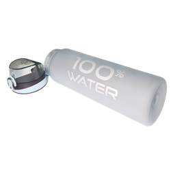 Garrafa de Água 1000ml 100% Water (Cinza)