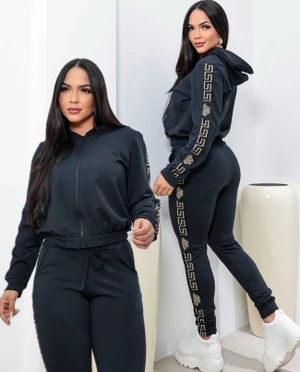 CONJUNTO VERSACE PRETO MOLETINHO