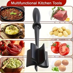 1pc picador de carne, triturador de carne, resistente ao calor adequado para hambúrguer carne moída esmagador de carne