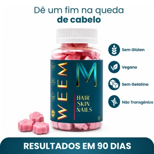 Weem Hair™ — Gomas Fortalecedoras — Cabelo, Unha e Pele
