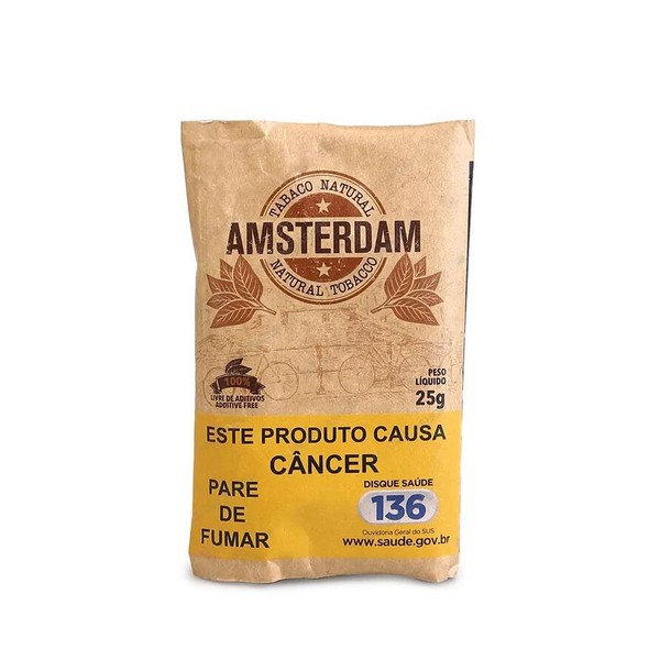 Tabaco para Enrolar Amsterdam Orgânico - Pct (25g)