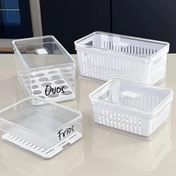 KIT ORGANIZADOR DE GELADEIRA CLEAR 4 UN