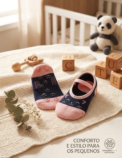 SAPATILHA DE BEBE ANTIDERRAPANTE KLIN