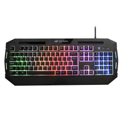 Teclado Gamer C3Tech KG-80 USB ABNT2 RGB Preto