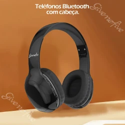  Fone de ouvido sem fio p103 com iluminação, redução de ruído, estéreo, fones de ouvido para computador, jogos, escritório,