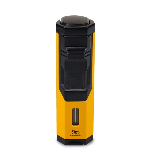 Isqueiro Maçarico Cohiba 077 - Amarelo (3 Chamas)
