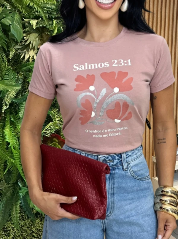 TSHIRT SALMOS 23:1 - NUDE