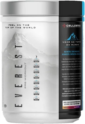 PRÉ TREINO EVEREST C/ CREATINA TIROSINA COQ10 - 450G - CELLGENIX 