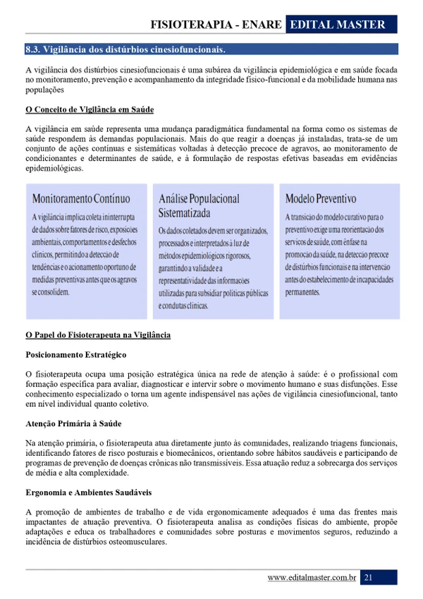 Fisioterapia ENARE 2026/2027