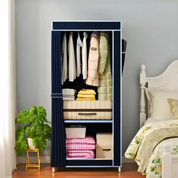 Guarda Roupa Closet Dobrável Organizador com Capa de Tecido
