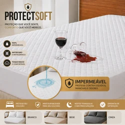 ProtectSoft™ – Pague 1, Leve 3 | Capa Impermeável Premium + 2 Fronhas [OFERTA LIMITADA 🔥]