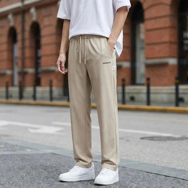 [Leve 3, Pague Só 2] Calça Keldor Masculina em Tecido Ice Silk e Elastano de Alta Fluidez com Cós Elástico Ajustável