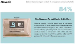 Boveda 84% (60g) - Para Umidores Novos