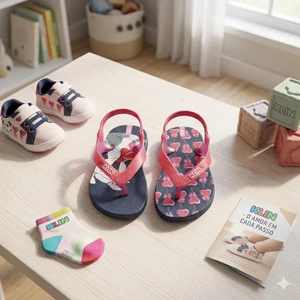 CHINELO ACQUA PRINT MARINHO PINK KLIN 442092
