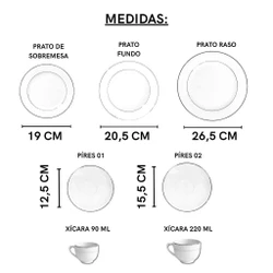 aparelho de jantar 42 peças Jogo de Jantar Porcelana Pratos de Porcelana para Jantar Majesty Gold