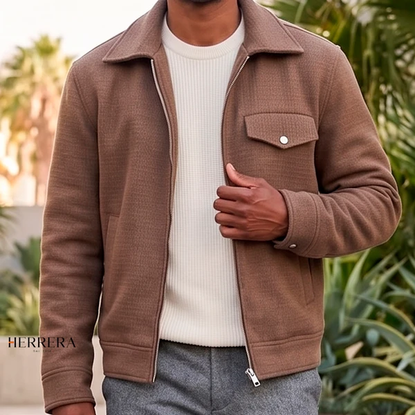 [COMPRE 1 E LEVE 2] Jaqueta Xadrez de Lã Premium – Quente, Confortável e Elegante