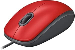 Mouse Logitech Conexao USB Vermelho - M110