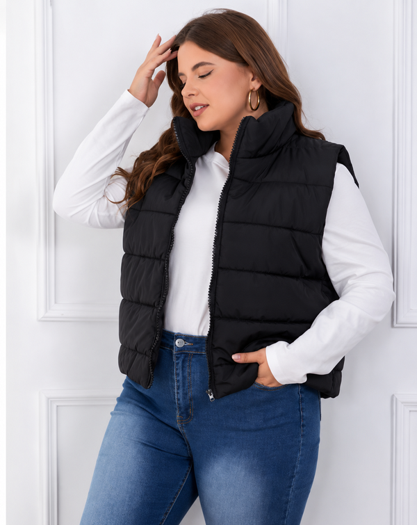 Colete Feminino com Capuz Removível