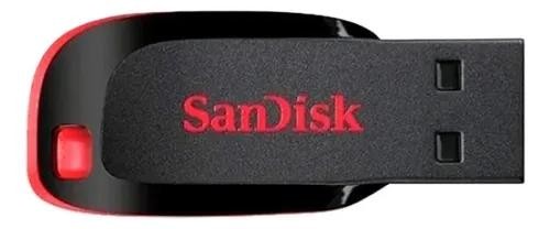 Pen Drive Sandisk Cruze R Blade 64GB USB 2.0 Preto - SDCZ50-064G-B35