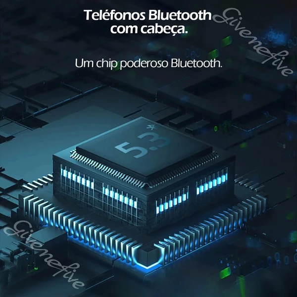 Fone de ouvido sem fio p103 com iluminação, redução de ruído, estéreo, fones de ouvido para computador, jogos, escritório,