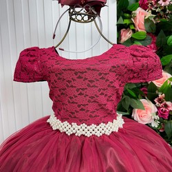 Vestido Luxuoso Longo Rendando – Marsala