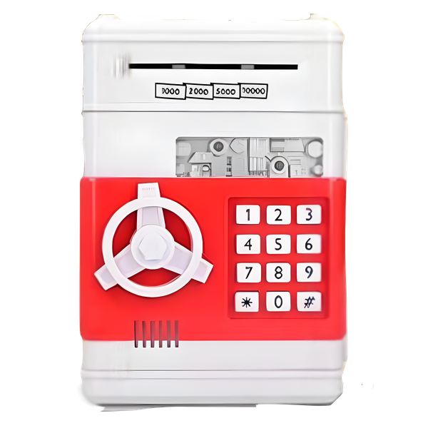 Mini Cofre Eletrônico Digital Senha 4 Dígitos Notas e Moedas