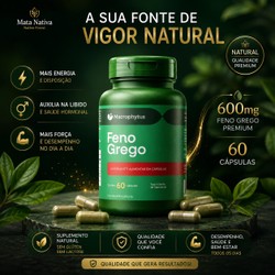 Feno Grego com 60 Cápsulas de  600MG