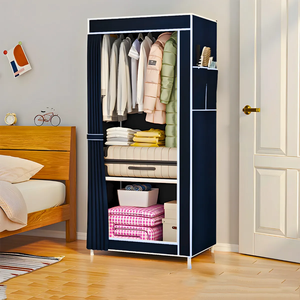 Guarda Roupa Closet Dobrável Organizador com Capa de Tecido