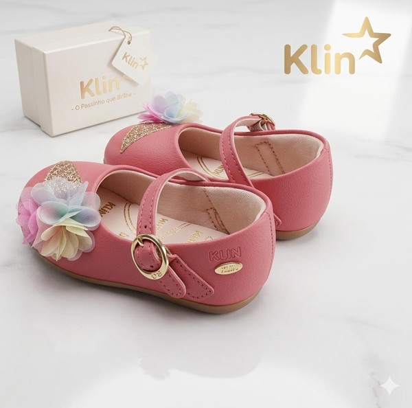 SAPATILHA BABY CRAVINHO PRINCESS CEREJA KLIN 125114 